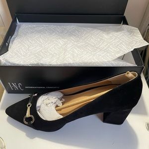 INC Block Heel Pumps